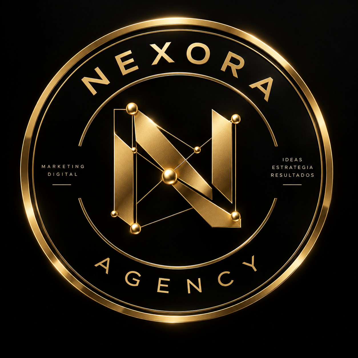 Emblema circular de Nexoraagency
